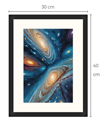Uusi galaxi Sci-Fi Science Fiction print 30 cm x 40 cm