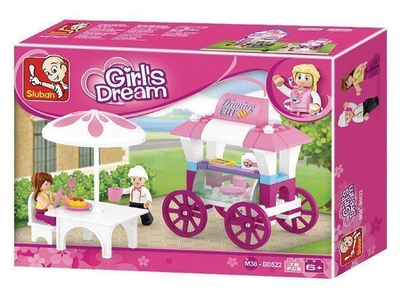Sluban Girl's Dream Ruokakoju, 78 palikkaa, 2 hahmoa *UUSI*
