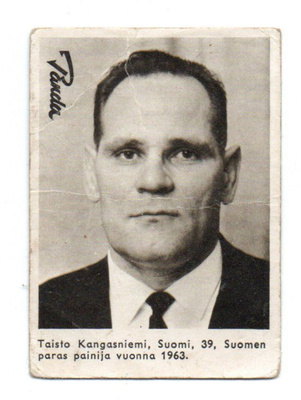 Purkkakuva Panda Tokio Taisto Kangasniemi. Suomi