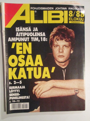 ALIBI RIKOKSIA KÄSITTELEVÄ LEHTI 8 / 1988