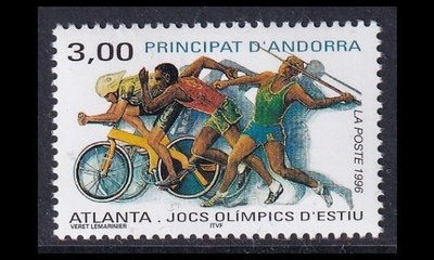 Andorra Fr 500 ** Kesäolympialaiset Atlanta (1996)