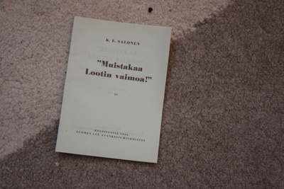 K. E. Salonen Muistakaa Lootin vaimoa! SAARNA EV. LUT. NUORT