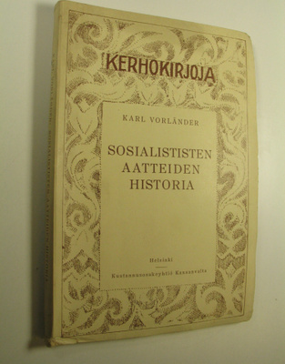 Karl Vorländer : Sosialististen aatteiden historia