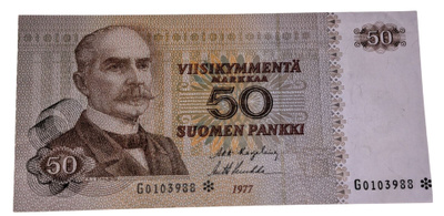 50 Markkaa 1977 G0103988 Tähti kl 6