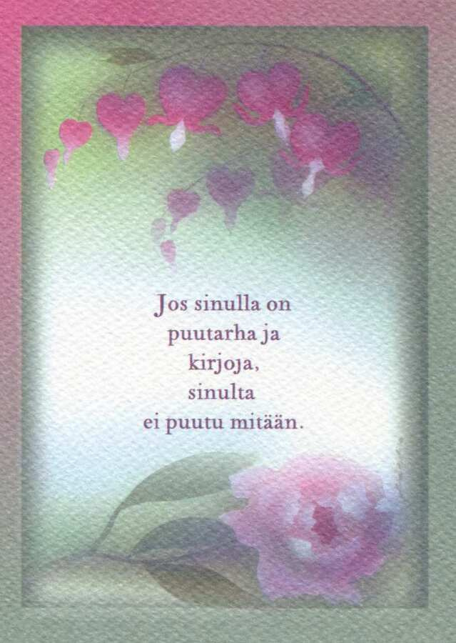 Jaana Aalto, Värssy, käyttämätön