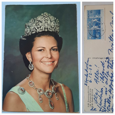 Kuningatar Silvia postikortti