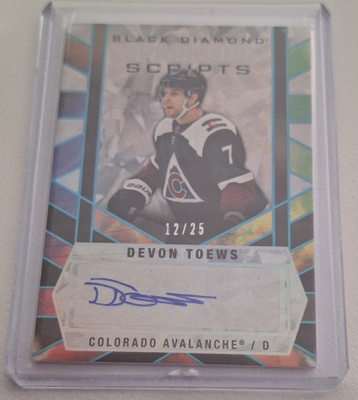2022-23 Upper Deck Black Diamond - Sparkling Scripts Spectru