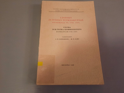 Läntisen ja Itäisen tutkijakunnan asiakirjoja 1725-27