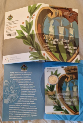 San Marino Kreativiteetti 2009 2e blisterissään