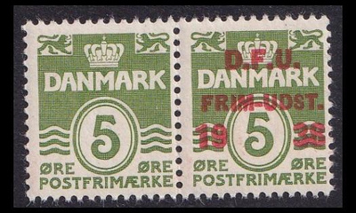 Tanska 243p2 ** Postimerkin päivä pari (1938)