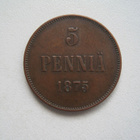 5 PENNIÄ 1875 - pikkukuva 1