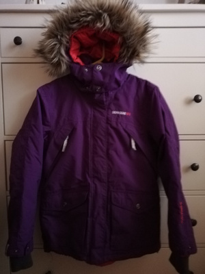 DIDRIKSONS Hollie parka takki, lila, koko 160cm / XS/S