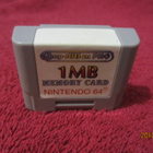 N64 - 1 MB Memory Card (tarvike muistikortti) - pikkukuva 1
