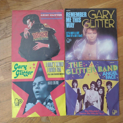 4 kpl Sinkkuja 70/80-luku Ulkoilaisia Gary Glitter ja Band