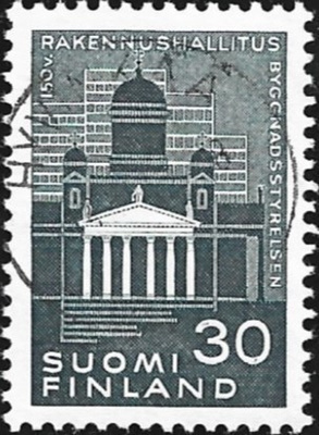 1961 Rakennushallitus 150 vuotta leimattu LaPe 540