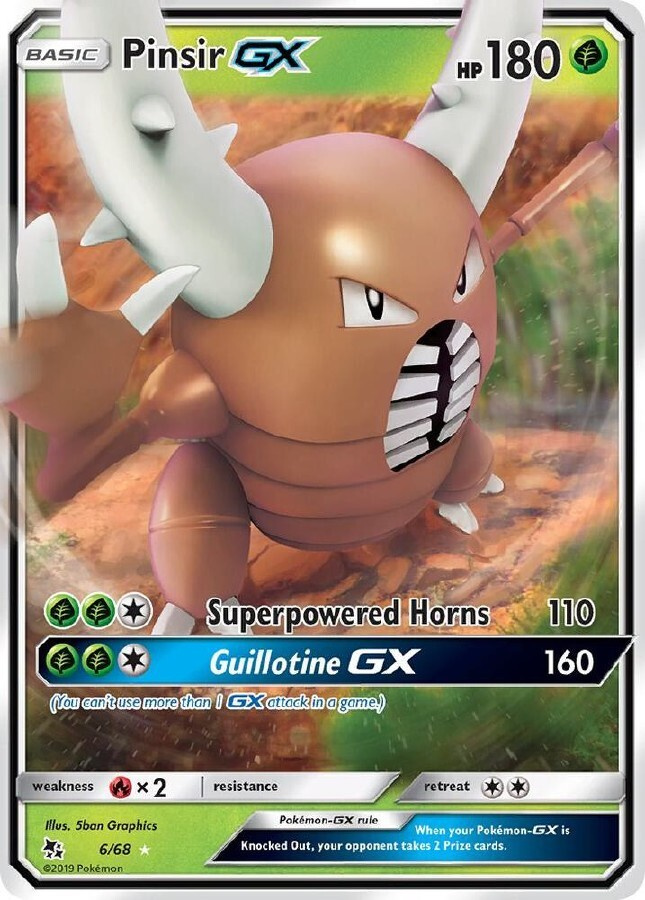 Pinsir GX 6/68 - Hidden Fates - NM/M