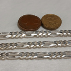 Kotimainen Hopea Figaro Chain kaulakoru 925 - pikkukuva 4