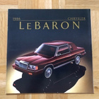 Esite Chrysler LeBaron 1986 - pikkukuva 1