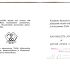 Nuorisoseura 100 v. taittokortti, Salli Parikka, 1980. - pikkukuva 3