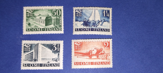 1938 Postin 300v merkkisarja leimaamattomana**