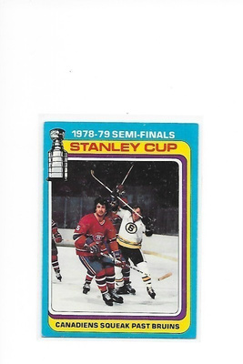 1979-80 Topps #81 Montreal Canadiens VS Boston Bruins