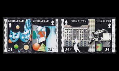 Gibraltar 654-7p ** Europa nykytaide (1993)