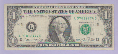USA 1 Dollar v.1974 P-455 (L=San Francisco)