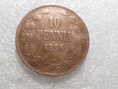 10  Pennä  1896    kulkenut  kl  7-8
