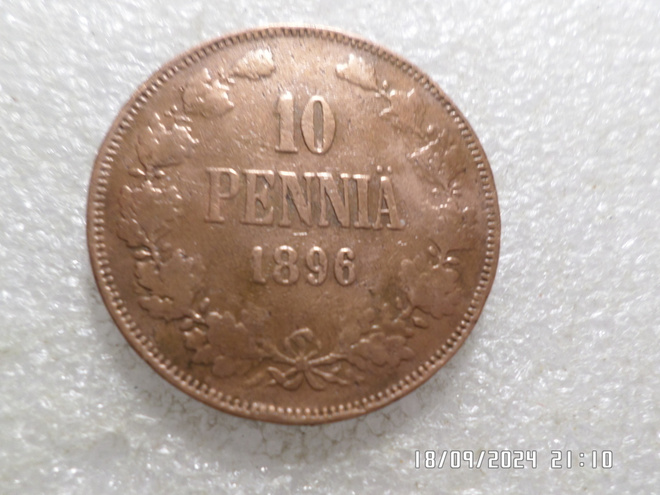 10  Pennä  1896    kulkenut  kl  7-8