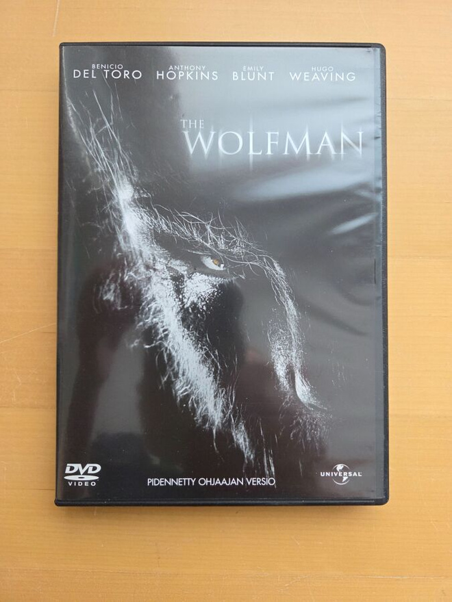 THE WOLFMAN . DVD . DEL TORO . HOPKINS . BLUNT .