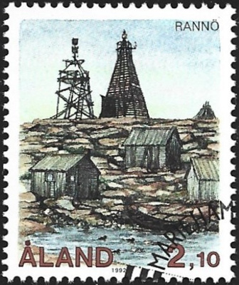 Åland 1992 ÅV 1 Majakoita Rannö EP leima Lape 057