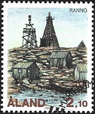 Åland 1992 ÅV 1 Majakoita Rannö EP leima Lape 057