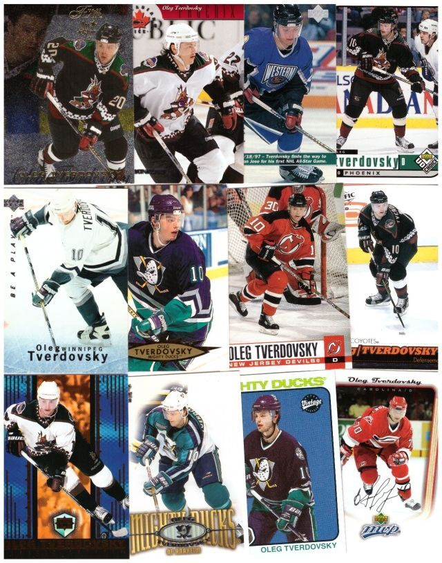 12 x OLEG TVARDOVSKY Ducks, Coyotes, Devils