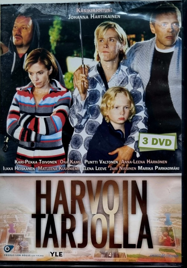 HARVOIN TARJOLLA, KOKO SARJA  + LIITEVIHKO DVD (3 DISCS)