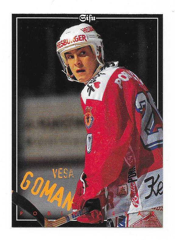 1996-97 Sisu Redline #156 Vesa Goman Ässät
