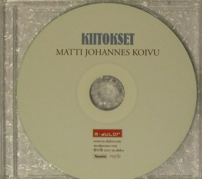 Matti Johannes Koivu • Kiitokset PROMO CDr-Single