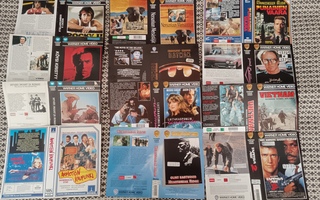 37kpl vhs kansipapereita, fix kansia suurin osa