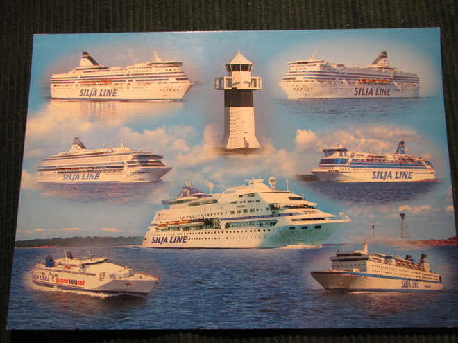 Silja Line. Sommitelmakortti. Laivakortti