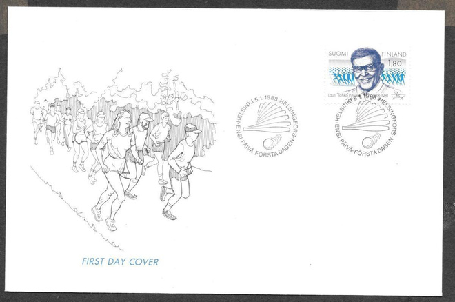 Lauri Pihkala1988 FDC  (LAPE 1033)
