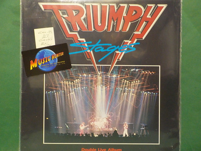 TRIUMPH - STAGES - GATEFOLD CANADA 1985 EX/EX 2LP