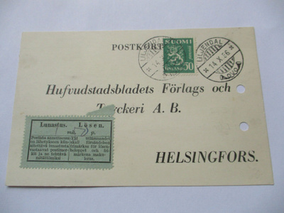 1936 Liljendal lunastuskortti