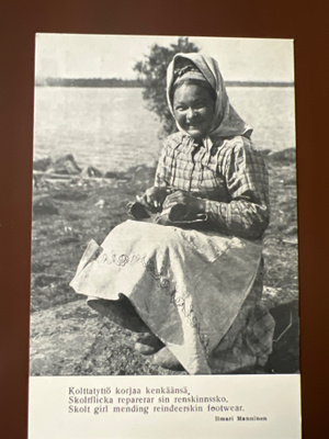 Vanha kortti Lapin Sivistysseura
