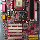 Socket 478 emolevy MSI 845 Ultra, tehdaskorjattu - pikkukuva 2