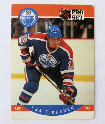 1990-91 PRO SET HOCKEY ESA TIKKANEN CARD #97 EDMONTON OILERS