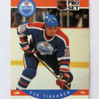 1990-91 PRO SET HOCKEY ESA TIKKANEN CARD #97 EDMONTON OILERS - pikkukuva 1