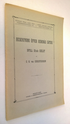 C. G. von Christierson : Beskrifning öfver Gerknäs säteri...