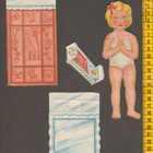 Paperinukke tyttö 1940-luku - pikkukuva 2