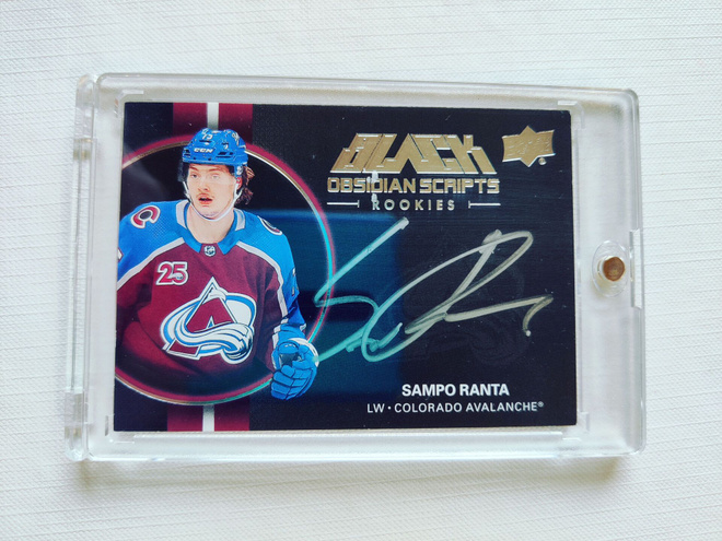 Sampo Ranta - 21-22 UD Black Obsidian Scripts Rookies