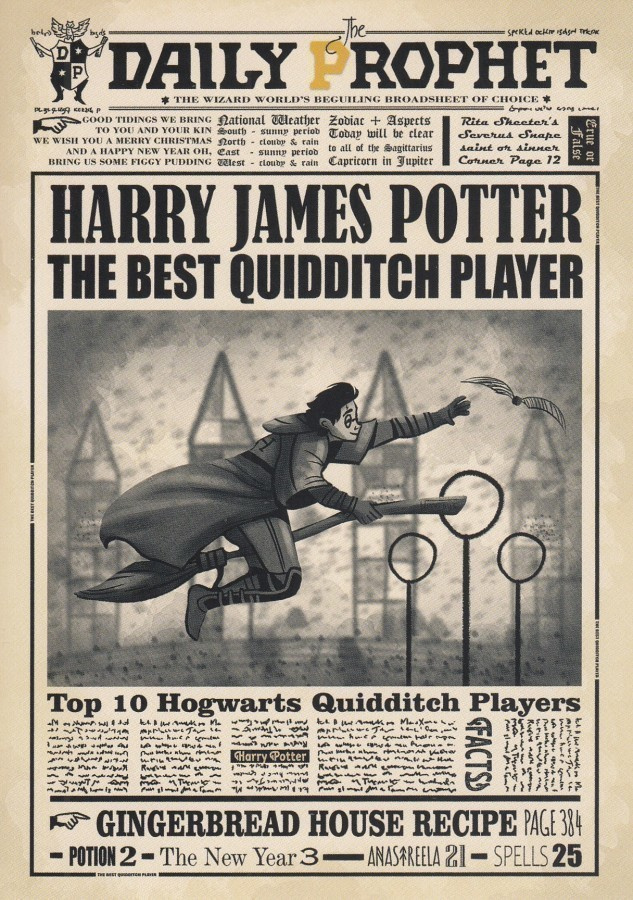 Harry Potter Daily Prophet (postikortti)