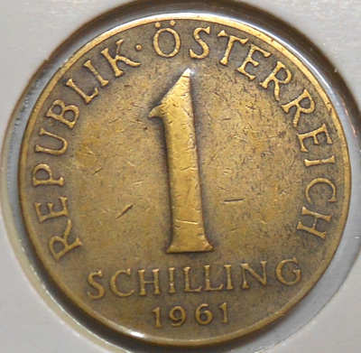 Austria. 1 schilling 1961.